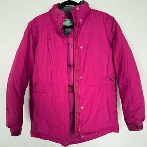 L.L. Bean Women's Pink Puffer Jacket